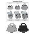 thumbnail image 4 of Waterproof DSLR Camera Bag,Lens Storage Shoulder Bag for ,, - Micro-Single Handbag,Photography Gear,Black,L, 4 of 5