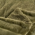 thumbnail image 6 of Home Soft Things Super Soft Decorative Blanket Bed Cover - Olive - Oversize (118" x 95"), 6 of 6