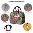 thumbnail image 4 of Obrewu Pioneer Flower Lunch Bag for Adult, Insulated, Leakproof, Oxford Cloth, 4 of 7