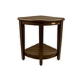 thumbnail image 2 of Oasis FULLY ASSEMBLED Teak Corner Shower Bench With Shelf- Shower Sitting, Storage, Saving Foot Rest, 2 of 5