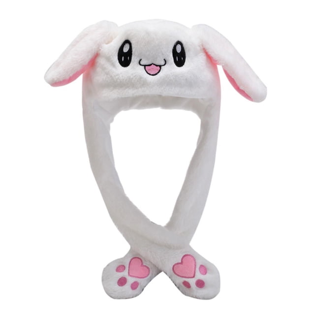 Sombrero de conejo Baoblaze gorro de mujer cálido de felpa suave para fiesta de viaje Cosplay al aire Blanco