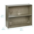 thumbnail image 2 of ECR4Kids Streamline 2-Shelf Single-Sided Storage Cabinet, 30in, Classroom Furniture, Grey Wash, 2 of 9