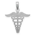 thumbnail image 4 of 10k White Gold Caduceus Pendant, 4 of 4