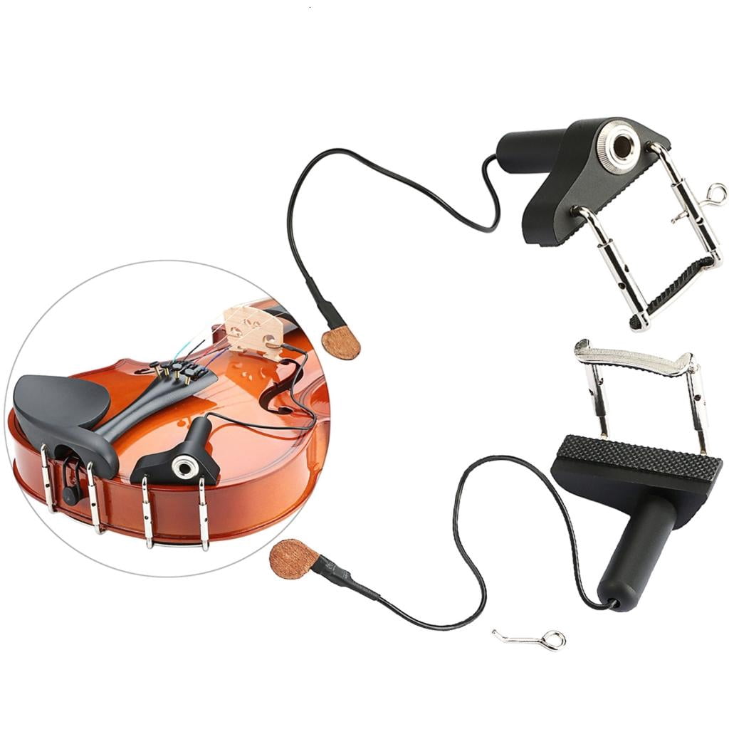 CEORPER Portable Piezo Violin Pickup Acoustic Sound Violin Bridge Pickup Professional Violin Viola Pickup Violin Accessories