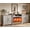 Light Grey, variant on Papajet 70" Farmhouse Fireplace TV Stand for TVs up to 80", Entertainment Center with 29" Electric Fireplace, with Adjustable Shelf, White