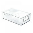 thumbnail image 1 of Stackable Plastic Food Storage Bins - Refrigerator Organizer With Handles For Pantry  Fridge  Freezer  Kitchen  Countertops  Cabinets - Clear Can Organizer, 1 of 6