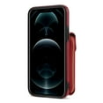 thumbnail image 5 of Allytech Case for iPhone XR, [Large Capacity] Wallet Case with Card Slots & Zipper Pocket, Premium PU Leather Metal Snap Kickstand Shockproof Case with Shoulder Strap, Red, 5 of 10