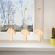 thumbnail image 5 of FELTECHELECTR 10 piezas de adornos colgantes de madera con forma de hongo., 5 of 6