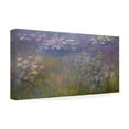 thumbnail image 3 of Trademark Fine Art Monet Water Lillies 2 Canvas Wall Art - 16x32, 3 of 5
