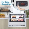 thumbnail image 3 of 4.6 Cu.Ft Commercial Cake Display Refrigerator With Led Lighting, Countertop Refrigerator Display Case, Pastry Display Case, Double-Layered Glass Commercial Bakery Display Refrigerator, 110V, 3 of 8