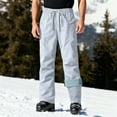 thumbnail image 3 of qucoqpe Unisex Snow Ski Hiking Pants Winter Fleece Lined Snowboard Pants Windproof Waterproof Snowboarding Trousers, 3 of 10