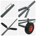 thumbnail image 5 of vidaXL Grey Steel, Plastic Large Boat Trailer Rectangular Industrial, 5 of 5