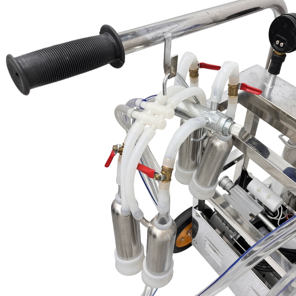 25L Milking Machine Cow-Sheep Mixed Oil-Free Vacuum Pump with Brush Set of Three 110V