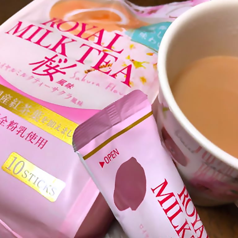 Nitto Royal Milk Tea Sakura Flavor Limited 10 sticks 