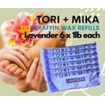 thumbnail image 3 of Tori Mika Paraffin Wax Refills, 6 lbs Lavender Scented Paraffin Wax Beads Blocks for Paraffin Bath, Paraffin Wax Machine Refills for Hand Feet Dry Skin, Relieve Stiff Muscles and Pain, Deep Hydration, 3 of 10