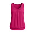thumbnail image 5 of Women Plus Size Sleeveless Tank Tops 2026 Loose Fit Summer Casual Curved Tees Lightweight Breathable Comfy Soft Tops by Yigetop Hot Pink M, 5 of 5