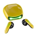 thumbnail image 1 of Auricular de auriculares portátiles inalámbricos con estuche de carga bajo consumo de energía Bluetooth compatible con auriculares de juego recargable amarillo Speravity EL018276-03B, 1 of 7