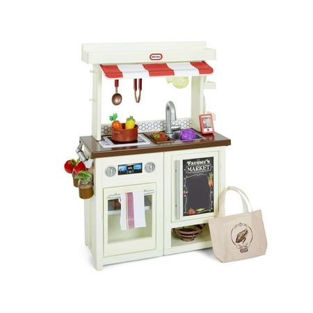 Little Tikes First Market Kitchen Pretend Play Kitchen w/ Over 20 Accessories