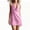 Pink, variant on XUNKUSGA Dresses for Women Summer Solid Color Cowl Neck Backless Mini Dress Casual Loose Halter Neck Sleeveless Wedding Guest Dress for Party,Black,S