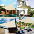 thumbnail image 2 of Equilateral Triangle Sun Shade Sails Canopy Awning Shelter Fabric - UV Block UV Resistant Heavy Duty Commercial Grade - Outdoor Patio Carport, 2 of 6