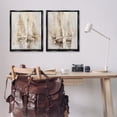 thumbnail image 3 of Stupell Industries Cottage Neutral Toned Sailboats Black 2pc Floating Frame Art Set, 25 x 31 each, by Nina Blue, 3 of 8