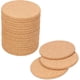 thumbnail image 1 of Posavasos de corcho redondos retro posavasos de madera de corcho posavasos vasos para bebidas divertidos posavasos de café y té natural adecuado para el hogar restaurante apagado, 1 of 5