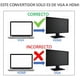 thumbnail image 5 of APICH Convertidor Vga A Hdmi Video + Audio, Adaptador Vga A Hdmi Video + Audio 1080p, 5 of 6