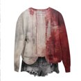 thumbnail image 1 of Jienlioq Hauts d'Hiver pour Femmes Mode Chandail Décontracté Imprimé à Manches Longues à Col Rond Sans Capuche pour Femmes, 1 of 3