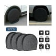 thumbnail image 1 of 4 Pack Waterproof Tire Covers for Spare Wheel Trailer RV Tire Corrosion Protector Black L, 1 of 3