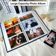 thumbnail image 5 of Photo Album 4x6 300 Pictures, Photo Book Linen Cover with Front Window, Large Capacity Slip-in Picture Albums with Horizontal Pockets for Wedding Kids Travel Anniversary Family Baby Pictures, Blue, 5 of 8