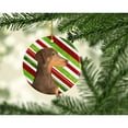 thumbnail image 2 of Carolines Treasures SS4548-CO1 Doberman Candy Cane Holiday Christmas Ceramic Ornament 3 in multicolor, 2 of 2