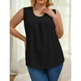 thumbnail image 2 of Oryer Womens Plus Size Tank Tops Loose Fit Tunic Blouses Sleeveless Tops, 2 of 6