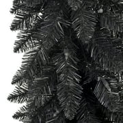 4 ft Pre-Lit Black Artificial Alpine Pencil Tree
