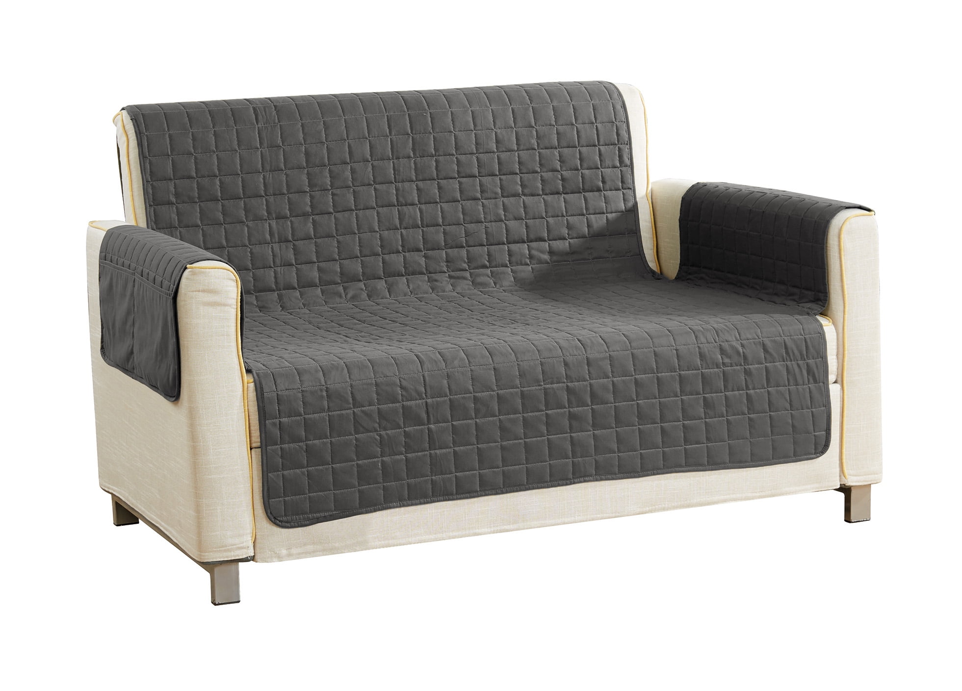 Alba 92 in. W x 75in. L Reversible Waterproof Microfiber Love Seat