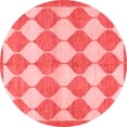 thumbnail image 1 of Ahgly Company Indoor Round Abstract Red Contemporary Area Rugs, 8' Round, 1 of 4