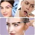 thumbnail image 5 of Eyebrow  Suit Kits, Stainless Steel Eyebrow  Utility Tools, Professional Eyebrow Tweezers, Shaping Razor, Pen, Brush, DIY Shape Card for Women 13 count, 5 of 5