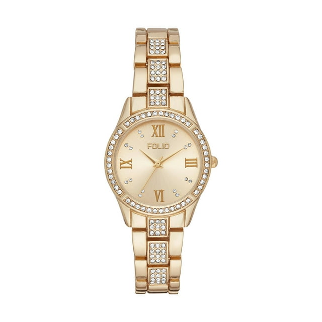 Reloj de Pulso Mass Market Folio FMDFL1000 Dorado para Mujer