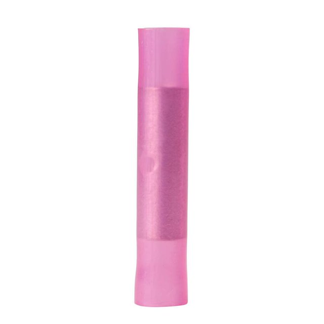 Conectores eléctricos con aislamiento de nailon único a tope, 22-18 AWG, paquete de 100
