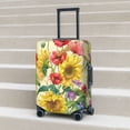 thumbnail image 3 of Wukai Sunflower Cornflower Poppy Elastic Luggage Cover: Personalized Protection for Your Suitcase - Fits 19~29-inch, Washable & Durable Travel Companion-, 3 of 8