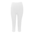 thumbnail image 5 of Casual Yoga Pants with Zipper Detail, Women's Knee-Length & Ankle-Length Solid Color Cropped Leggings for Sporty Comfort and Everyday Wear, 5 of 9