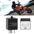 thumbnail image 2 of LED Flasher Relay, 12V 3-PIN Adjustable LED Flasher Relay Turn Signal Light Blinker for Automotive Motorcycle, 2 of 9