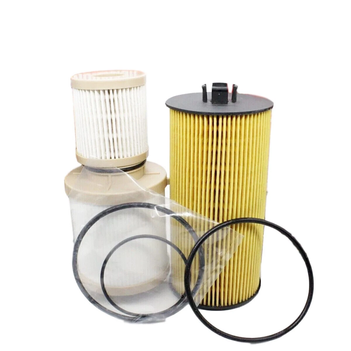 One Set 6.0L FD4616 FL2016 Motorcraft Powerstroke Diesel Oil & Fuel Filter Kit