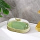 thumbnail image 4 of Jabonera de plástico con bandeja de drenaje | Jabonera color macarrón para baño y cocina | Jabonera compacta con base ranurada, 4 of 6