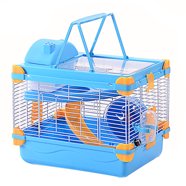 View of Portable Traveler Hamster Cage with Wheel - Orange - Walmart.com