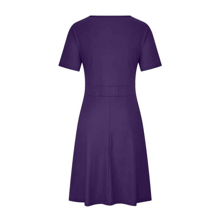 College Solid Pocket O Neck A Line Dresses(5 Colors) College Solid Pocket O Neck A Line Dresses(5 Colors)