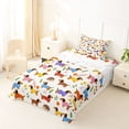 thumbnail image 5 of Homewish Dachshund Dog Hedgehog Twin Sheets,Spring Flower Leaf Bedding,Cream,3 Pieces,1 Fitted Sheet and 1 Pillowcase, 5 of 6