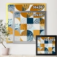 thumbnail image 4 of Designart 'Retro Semicircles Squares and Circles' Modern Framed Art Print, 4 of 4