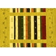 thumbnail image 1 of Ahgly Company Indoor Rectangle Abstract Yellow Contemporary Area Rugs, 7' x 9', 1 of 4