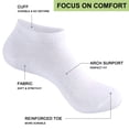 thumbnail image 4 of IKIBVTY 10 Pairs Womens Ankle Cotton Socks Low Cut Thin Short Breathable Sport Casual Socks, 4 of 7