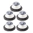 thumbnail image 1 of 5Pcs Stainless Steel Scrubber with Handle,Heavy Duty Dish Scrubber Cleaning Brush for Pots, Pans, 1 of 5